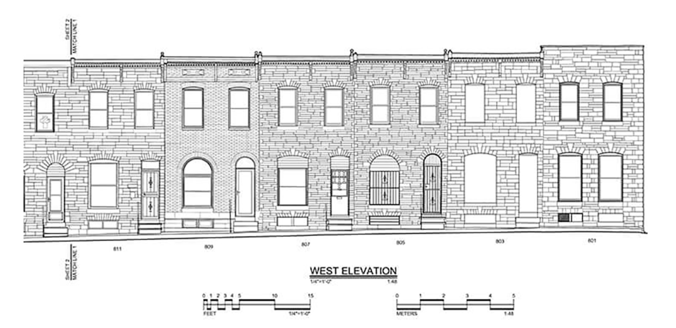 rowhouse drawing